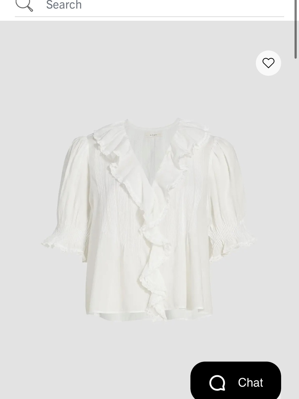 Doen Henri Ruffle Top sz M
